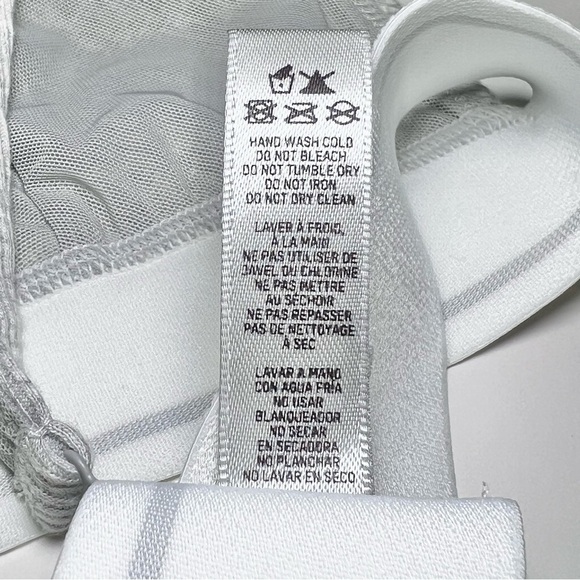 SKIMS Cotton Rib Plunge Bralette in Light Heather Grey - Picture 7 of 7